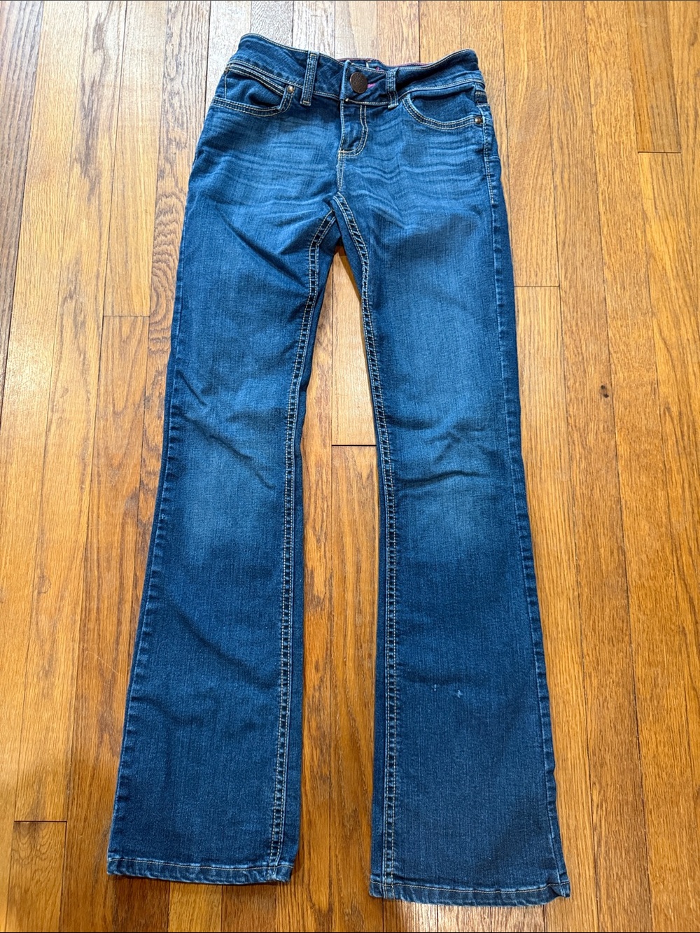 Wrangler Women's Boot Cut Jeans in Dark Blue Denim